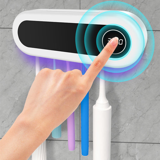 Smart Toothbrush UV Sterilizer & Toothpaste Dispenser