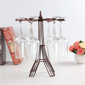 Iron Welded Wine Glass Holder