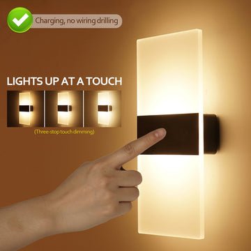 USB Charging Wall Lamp