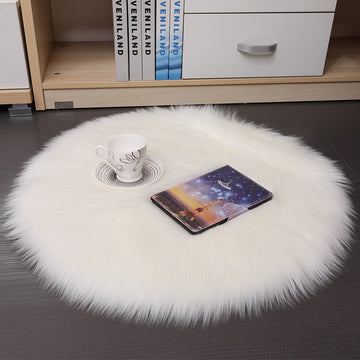 Round Plush Carpet Floor Mats