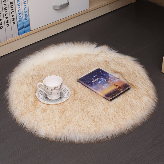 Round Plush Carpet Floor Mats