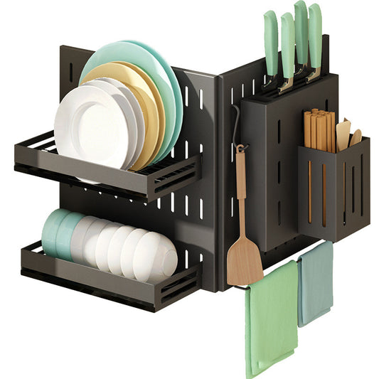 Wall-Mounted Kitchenware Storage Shelves