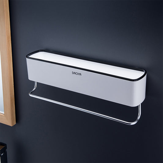 Bathroom Shelves with Towel Bar