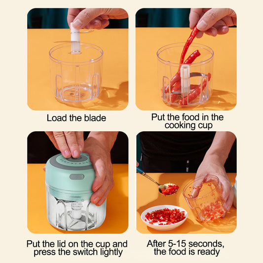 Garlic Chopper & Vegetable Grinder