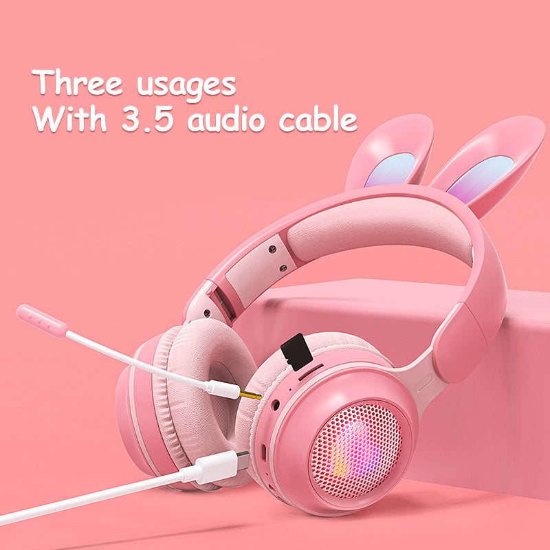 Luminous Rabbit Ear Wireless Headphones