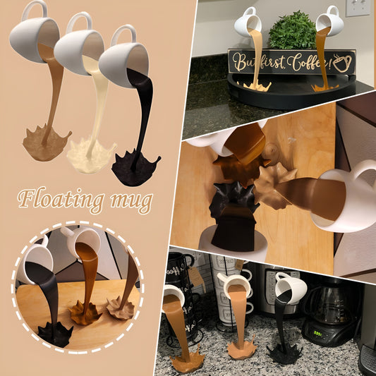 Levitating Coffee Cup Sculpture