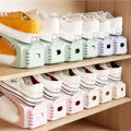 Stackable Shoe Storage Organizer with Double Shoe Rack Shelf