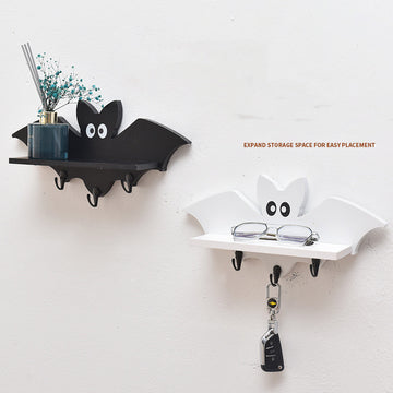 Creative Cartoon-Styled Pine Wall Shelf