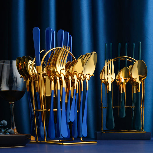 Luxury Stainless Steel Gold Dinnerware Set