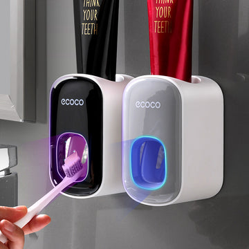 Automatic Toothpaste Dispenser Wall-Mounted Bathroom Accessories Set