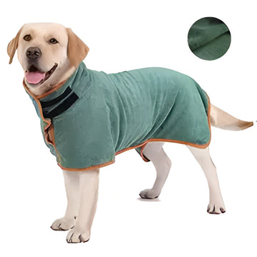 Ultra-Absorbent Dog Bathrobe - Quick-Dry Pet Towel for All Sizes
