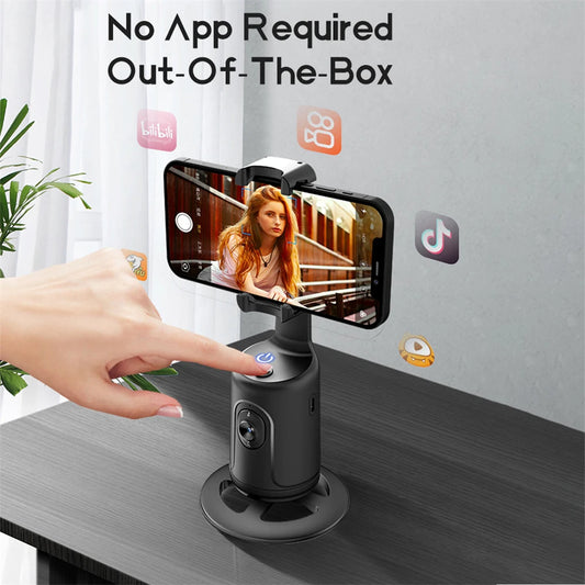 360° Auto Face Tracking Gimbal - Smartphone Vlog Stabilizer