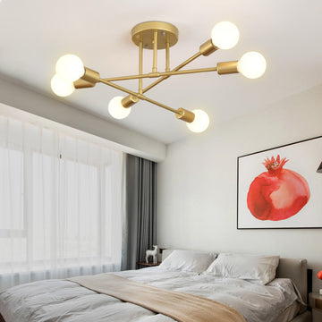 6-Head Industrial Ceiling Lights
