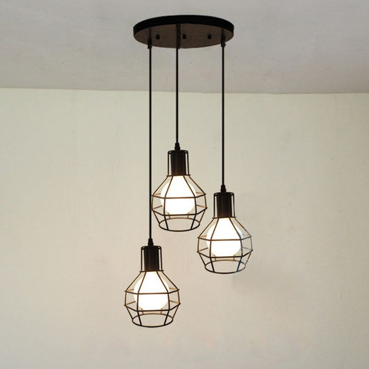 American Country Iron Cage Chandeliers