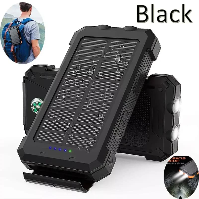 20,000mAh Solar Power Bank with LED Torch