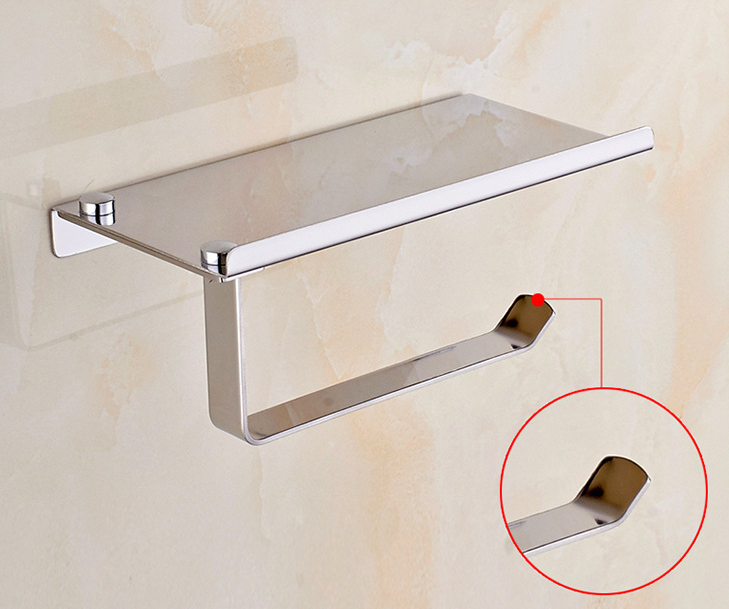 304 Stainless Steel Rack with Toilet Paper Holder