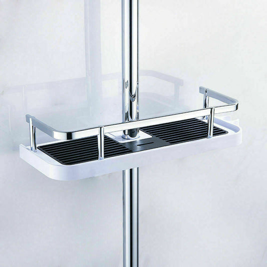Premium No-Drill Shower Caddy Organizer - Easy Install Bathroom Storage