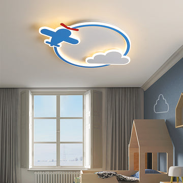 Deer Cartoon Model Airplane Bedroom Lamp