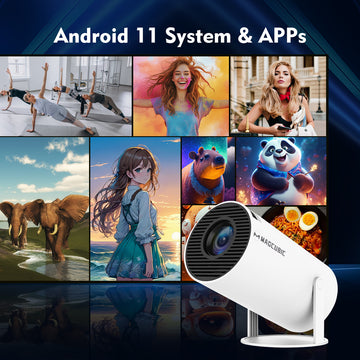 Magcubic HY300 PRO 4K Smart Projector - Premium Portable Home Theater with Android 11 & WiFi 6