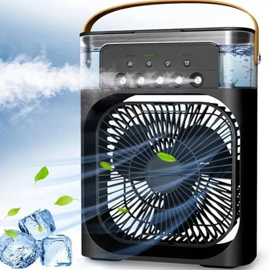 Portable 3-in-1 Humidifier, Fan, Air Conditioner with LED Light