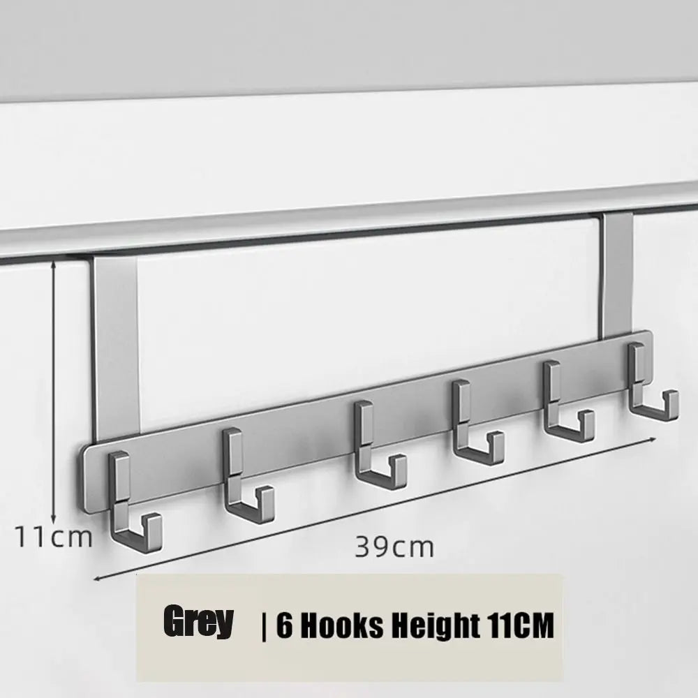 Over Door 6-Hook Organizer Rack