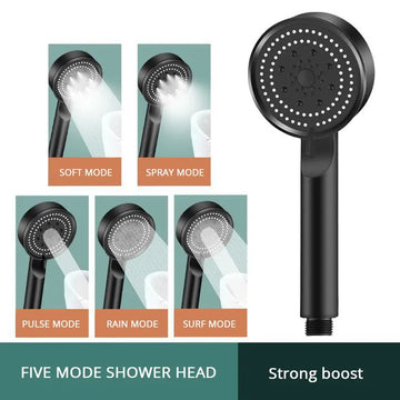 5 Mode Pressure Boost Shower Head