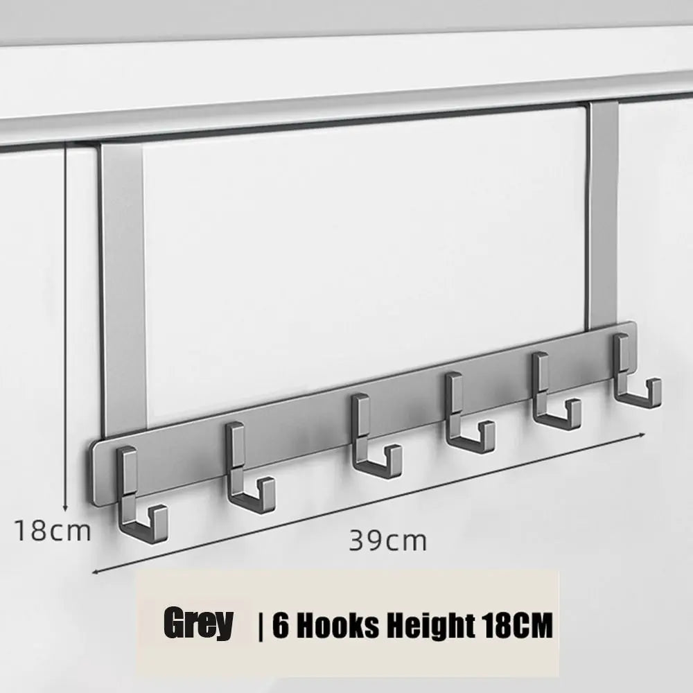 Over Door 6-Hook Organizer Rack