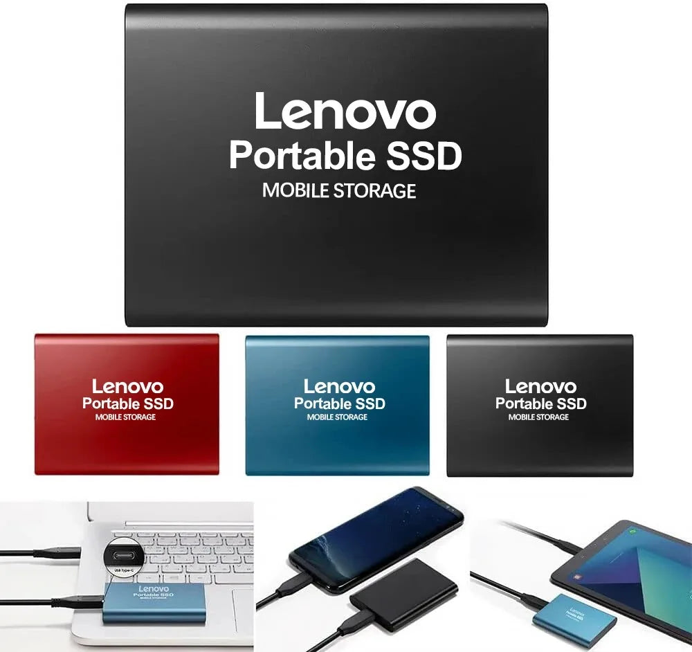 Lenovo Portable SSD - 128TB High-Speed External Drive