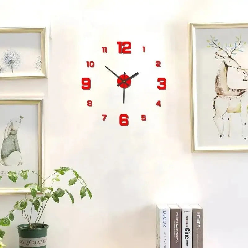 Creative Frameless DIY Wall Clock