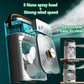 Portable 3-in-1 Humidifier, Fan, Air Conditioner with LED Light