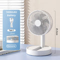 USB Foldable Fan with 4 Speeds & Timer