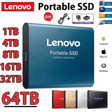 Lenovo Portable SSD - 128TB High-Speed External Drive