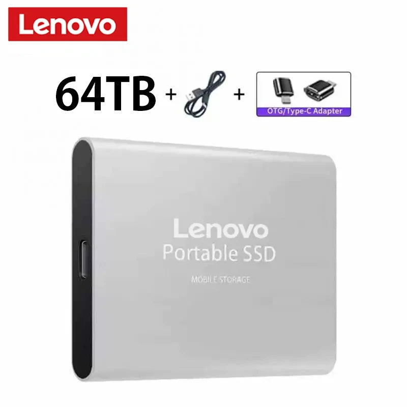 Lenovo Portable SSD - 128TB High-Speed External Drive