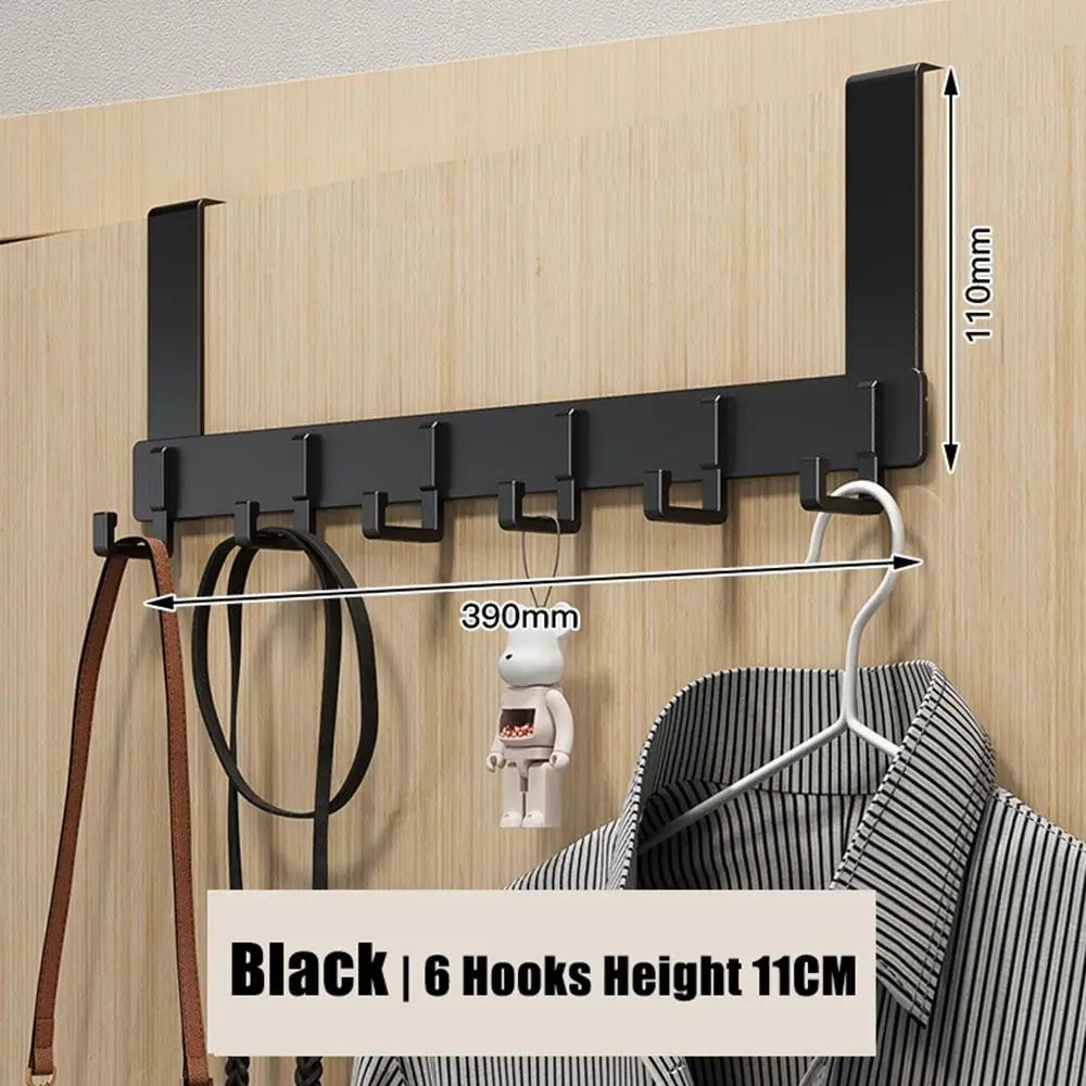 Over Door 6-Hook Organizer Rack