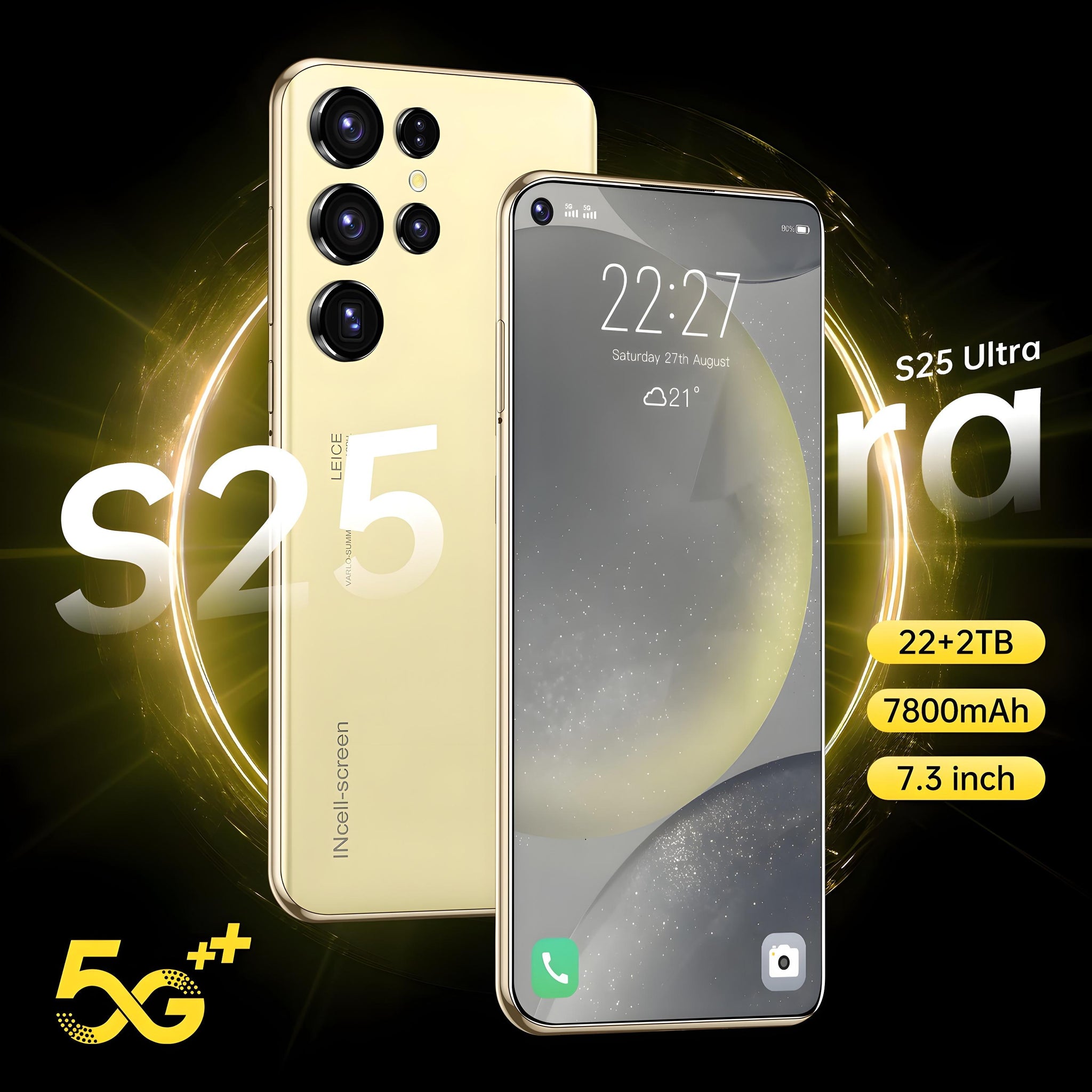 S25 Ultra 5G Smartphone - 7.3" Display, 22GB RAM, 7800mAh Battery